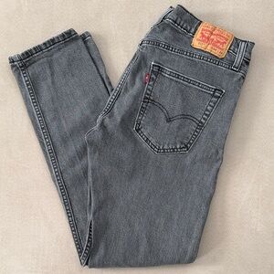 Levi's Men's Charcoal Straight Jeans